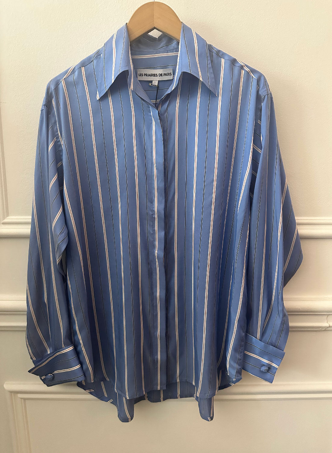 LES PRAIRIES DE PARIS - Silk Chemise PRUNE in Ciel