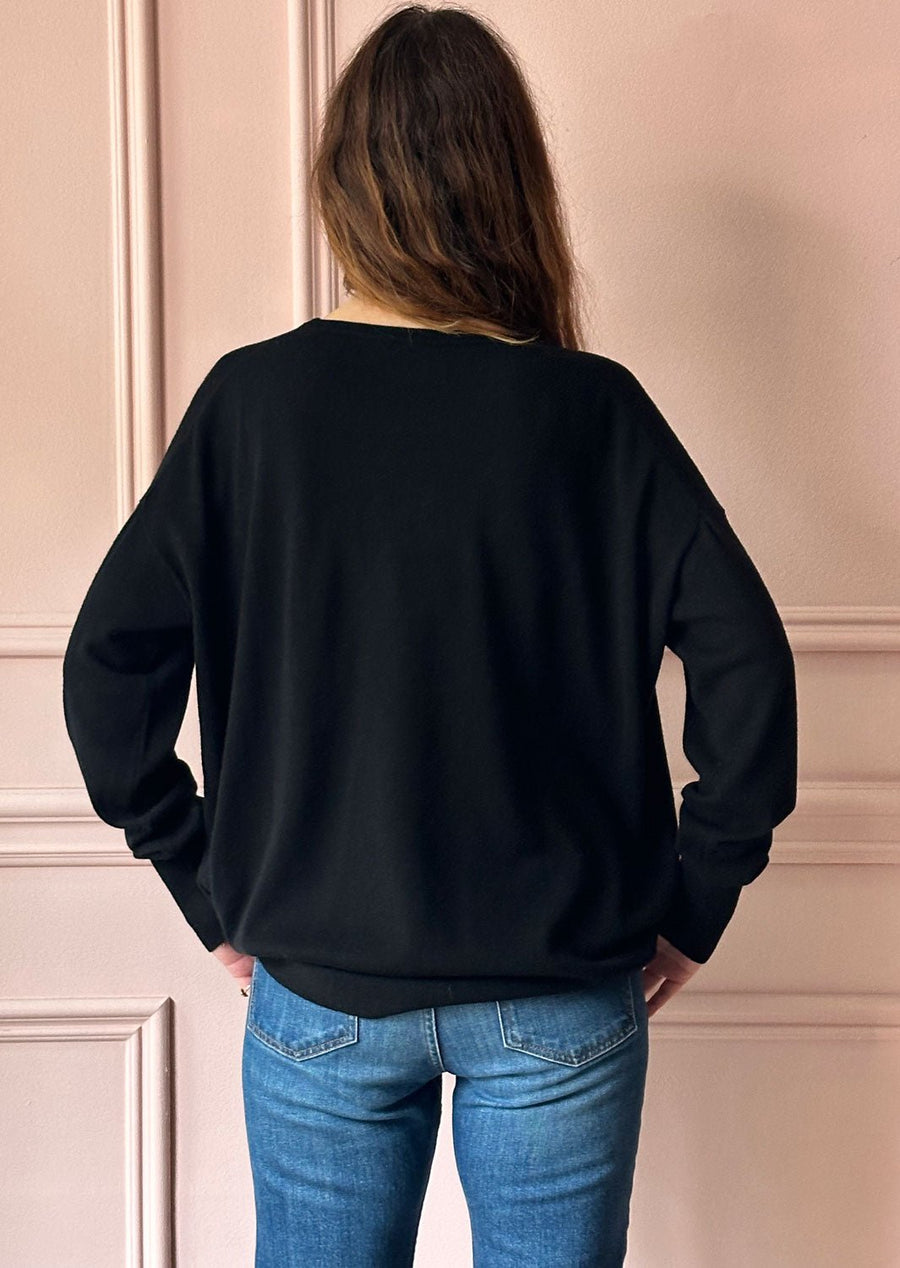 ROBERTO COLLINA - Crewneck Pullover in Black