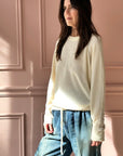 ROBERTO COLLINA - Sponge Pullover in Cream