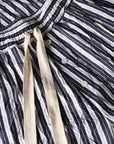 ROBERTO COLLINA - Wide legged Pants in Navy Stripes