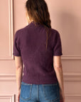 ROBERTO COLLINA - Angora Polo Sweater in BORDEAUX