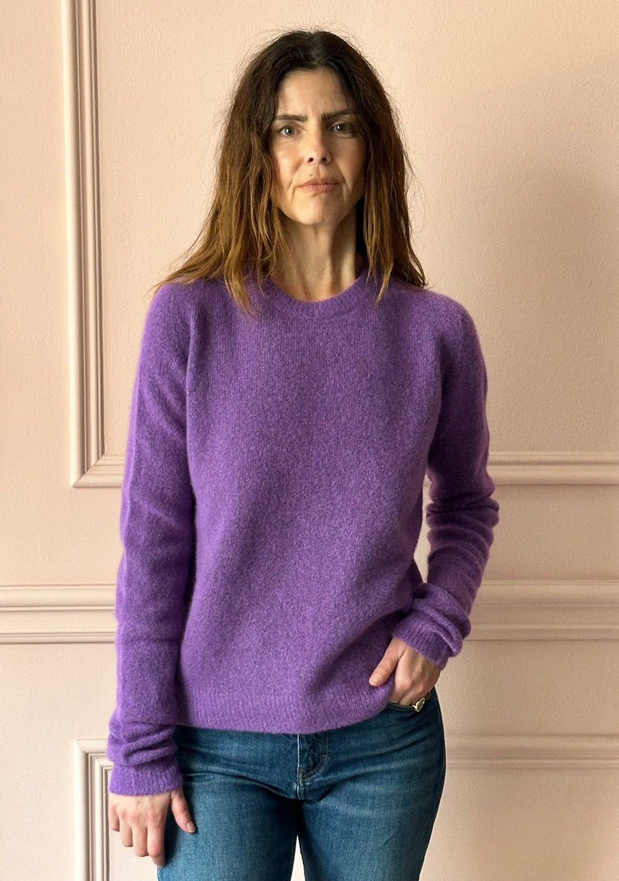 ROBERTO COLLINA - Cashmere Crewneck in Violet
