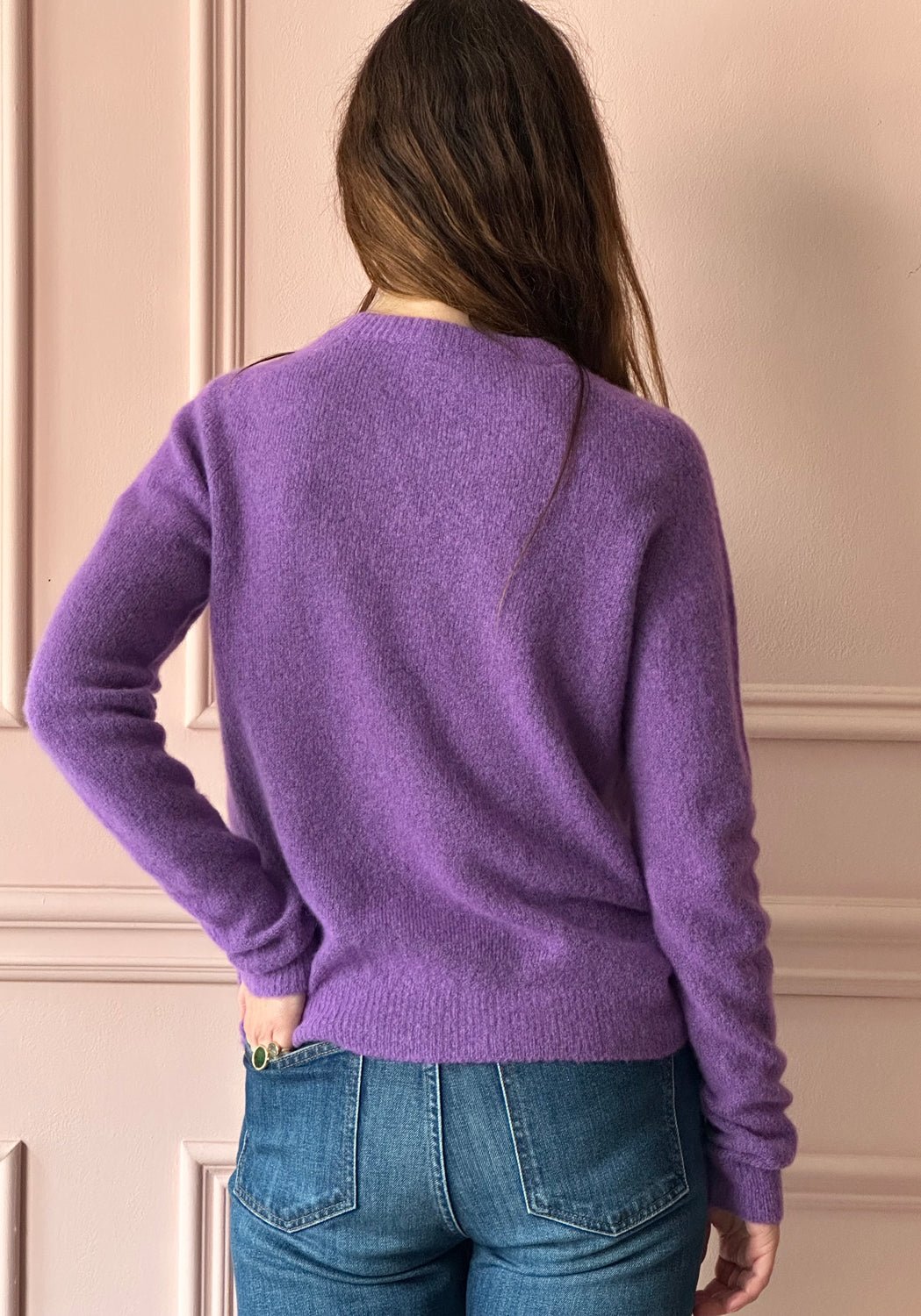ROBERTO COLLINA - Cashmere Crewneck in Violet