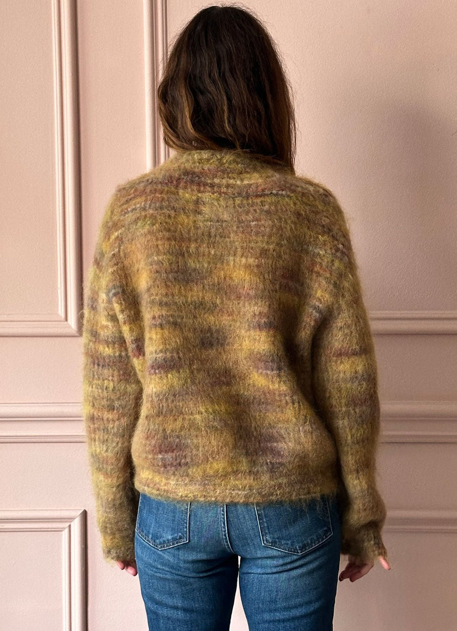 ROBERTO COLLINA - Fluffy Crewneck Sweater in Gold