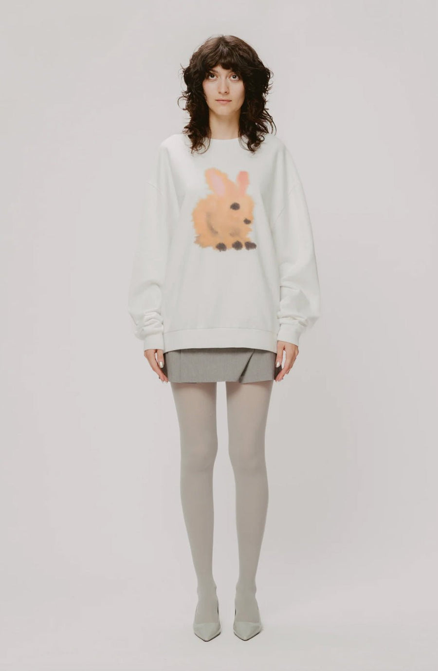 W.I.L.D. A.N.I.M.A.L.S. - Rabbit Sweatshirt in White