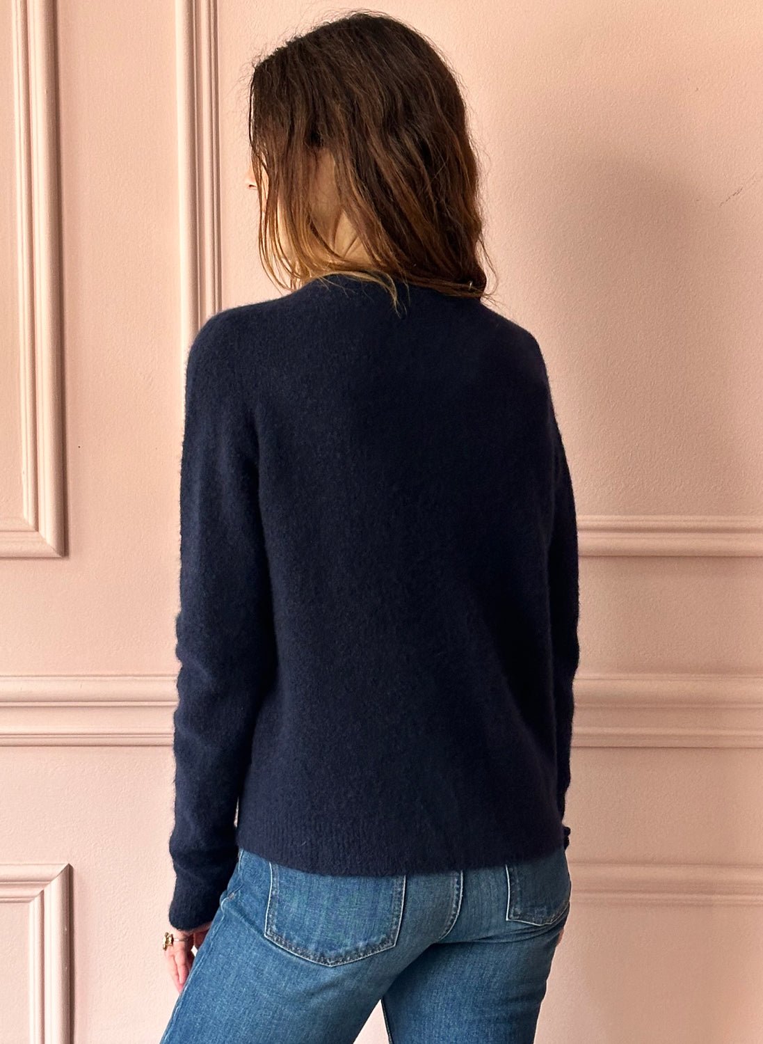 ROBERTO COLLINA - Cashmere Crewneck in Navy