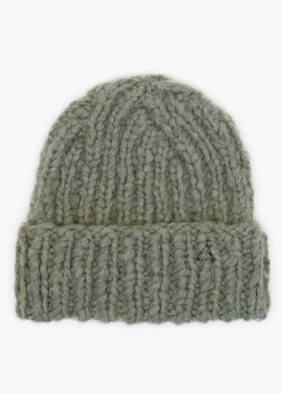 KARAKORAM - Hand Knitted Cashmere Beanie in Salvia