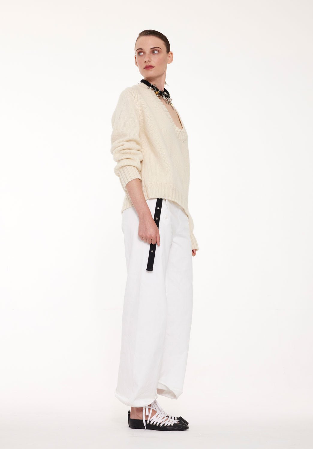 LA FETICHE - SAILOR PANT in WHITE