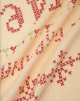 MANIPURI - SAMPLER SCARF in Beige/Red
