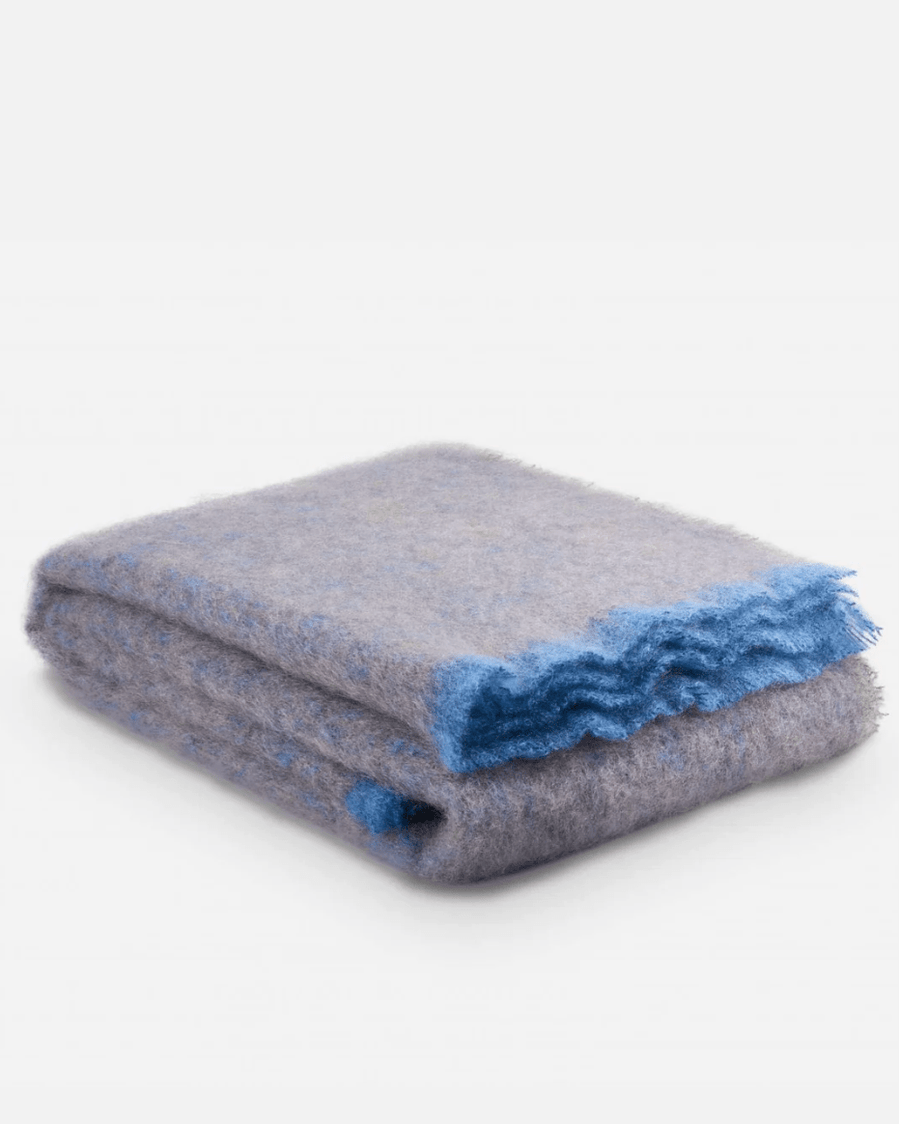 Cushendale Mills - Clash Mohair Blanket in Cocoa