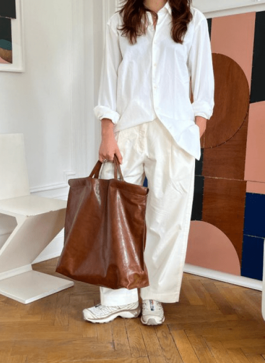 BEA MOMBAERS - Large Tote in Olive