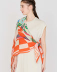 MANIPURI - Shangri-La 120cm Scarf in Pink