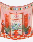 MANIPURI - Shangri-La 120cm Scarf in Pink