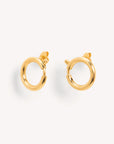 Wouters & Hendrix - Stud Earrings with Spring Ring in Gold