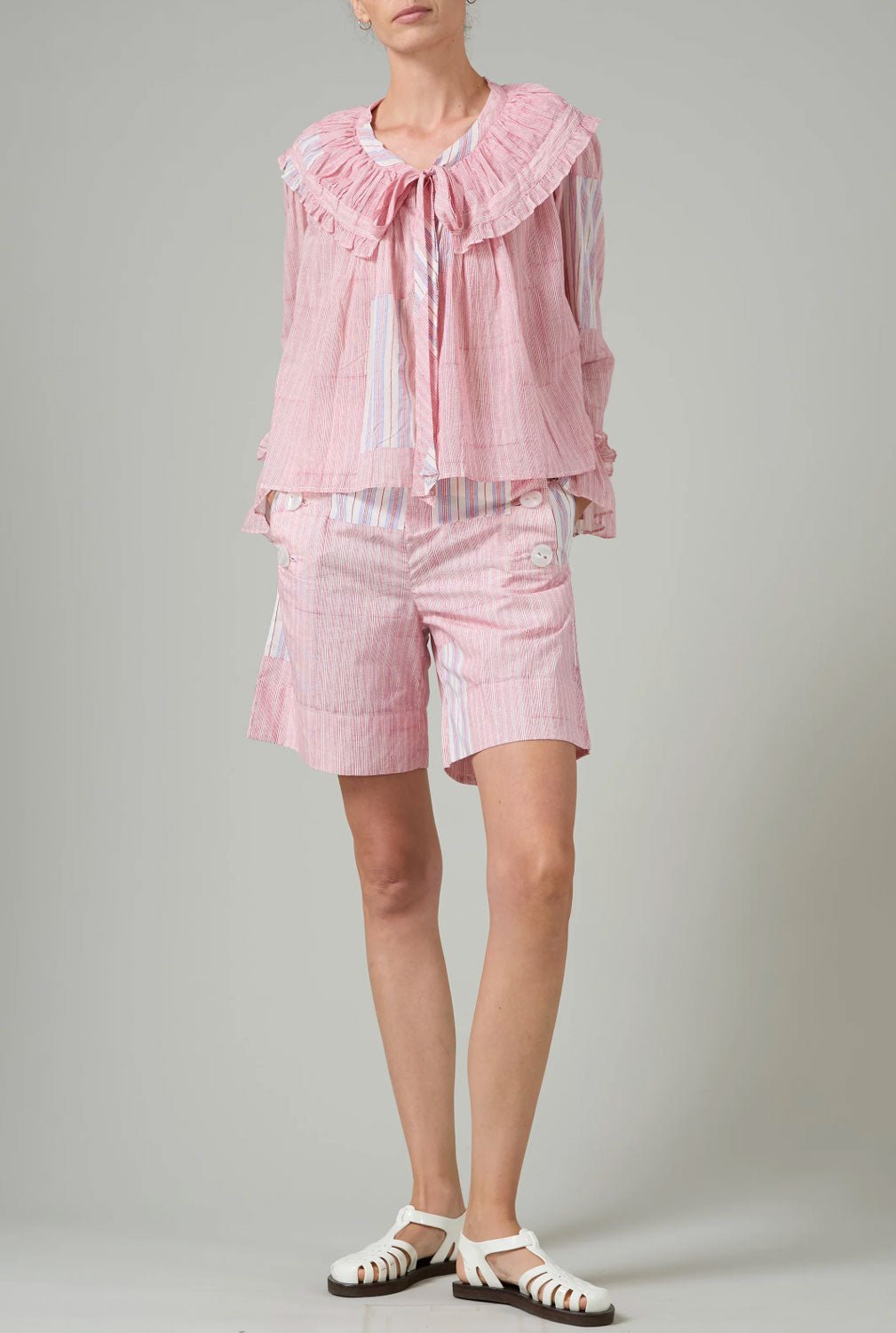 THIERRY COLSON - Dauphine Top in Red/Neel Pirate Stripes
