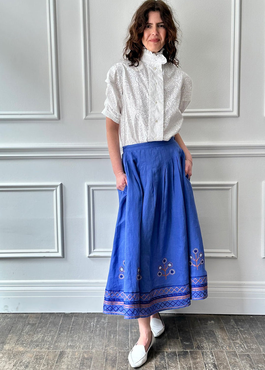 THIERRY COLSON - Zazou Skirt in Lavender Linen