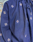 Two NY - Tie Neck Top in Navy Icon