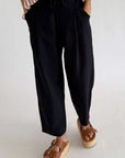 TWO NY - Barrel-leg pants in Black