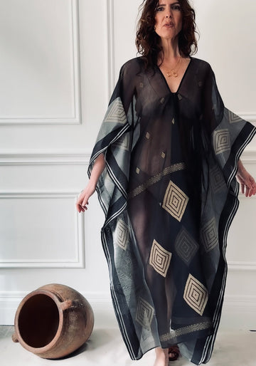 TWO NY - One of a Kind Caftan in Black Diamond