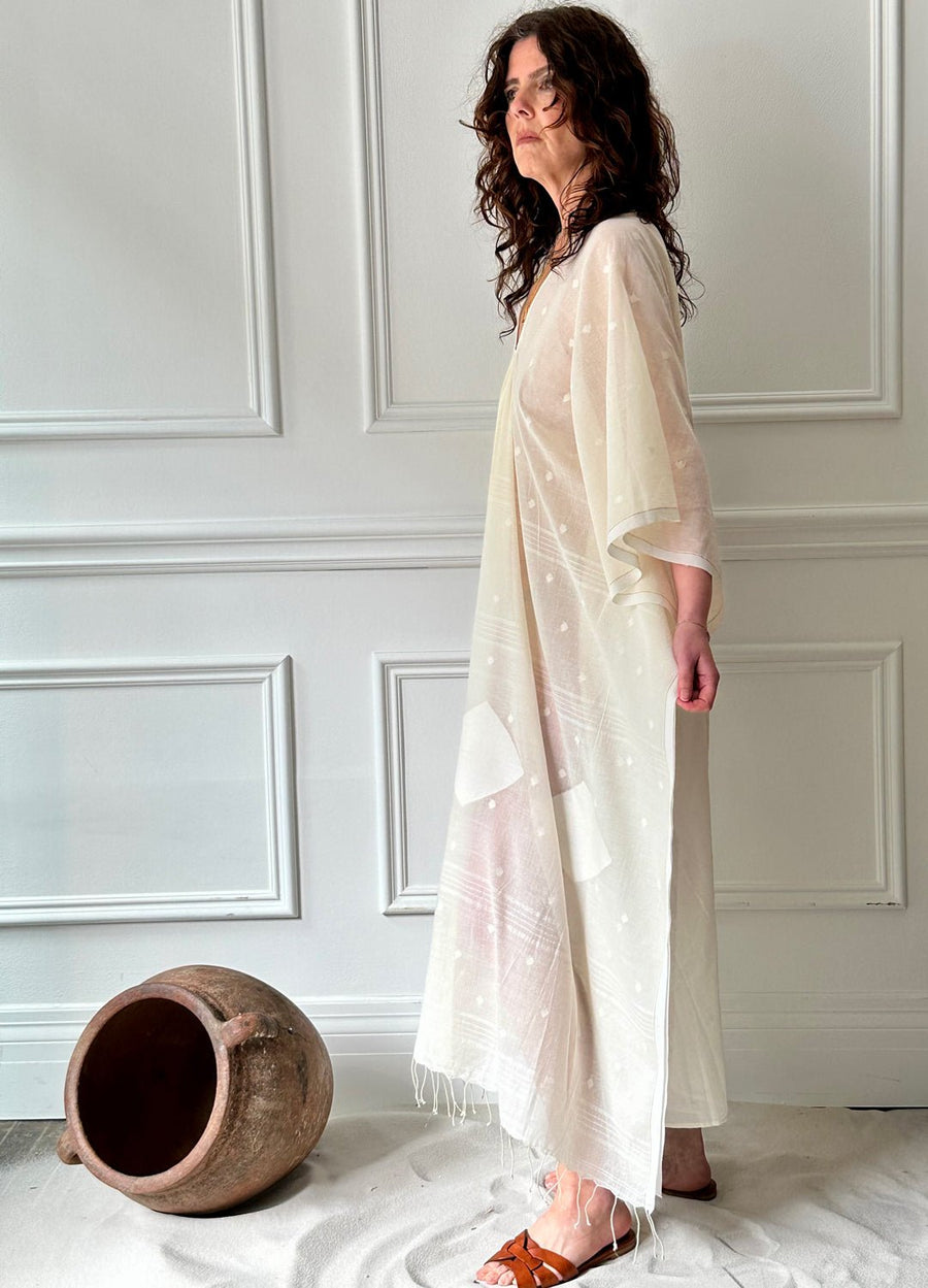 TWO NY - One of a Kind Caftan in White Diamond