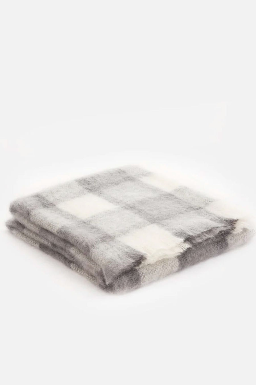 CUSHENDALE MILLS - Drumin Mohair Blanket in Grey