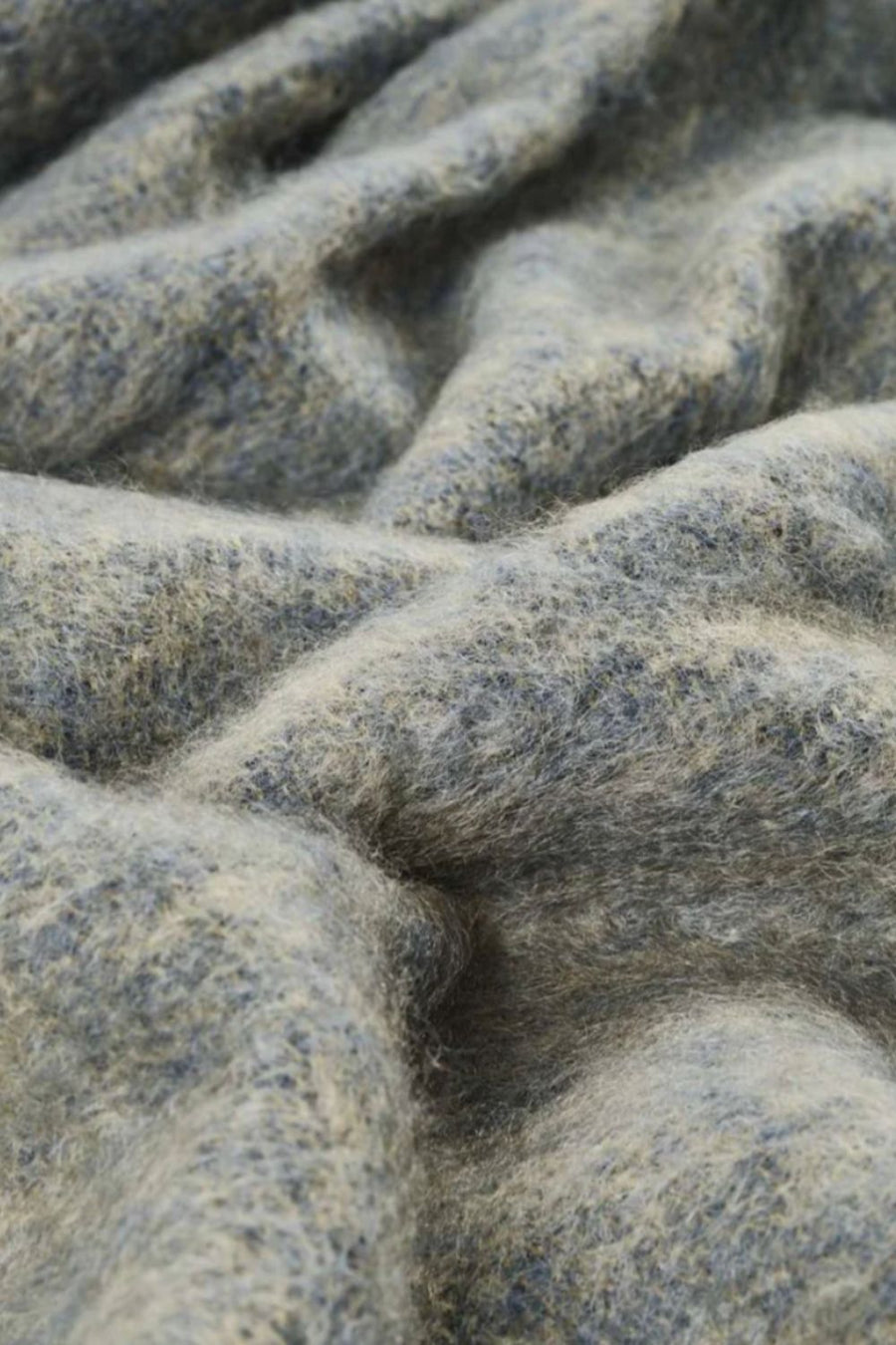 Cushendale Mills - Clash Mohair Blanket in Olive