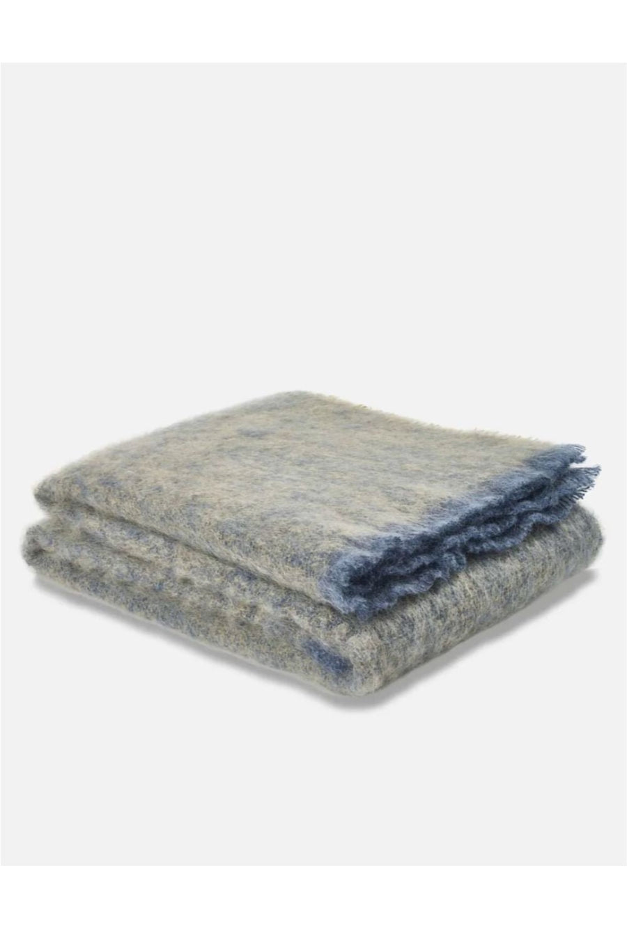 Cushendale Mills - Clash Mohair Blanket in Olive