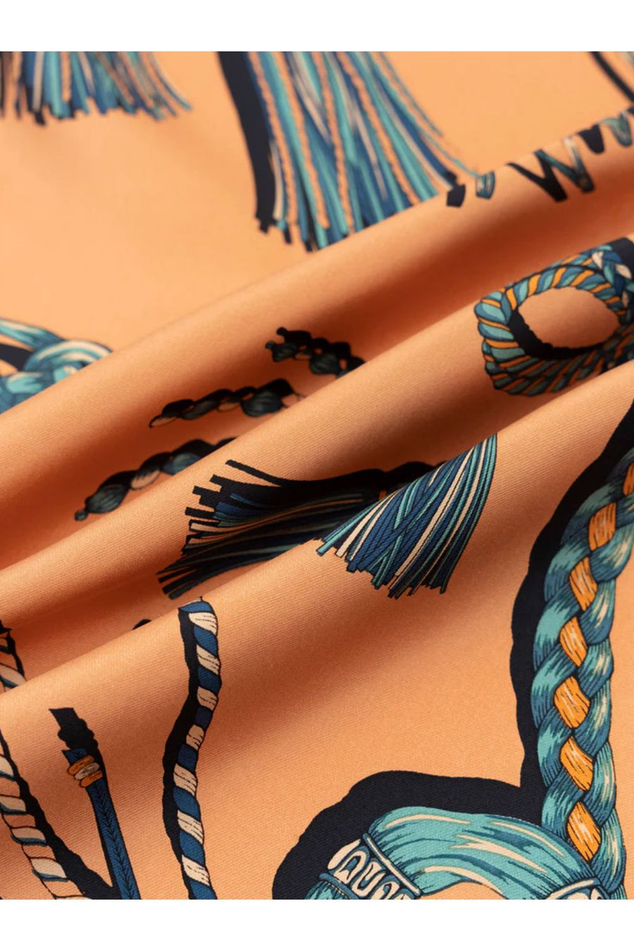 MANIPURI - Obidome Scarf 65 in Orange