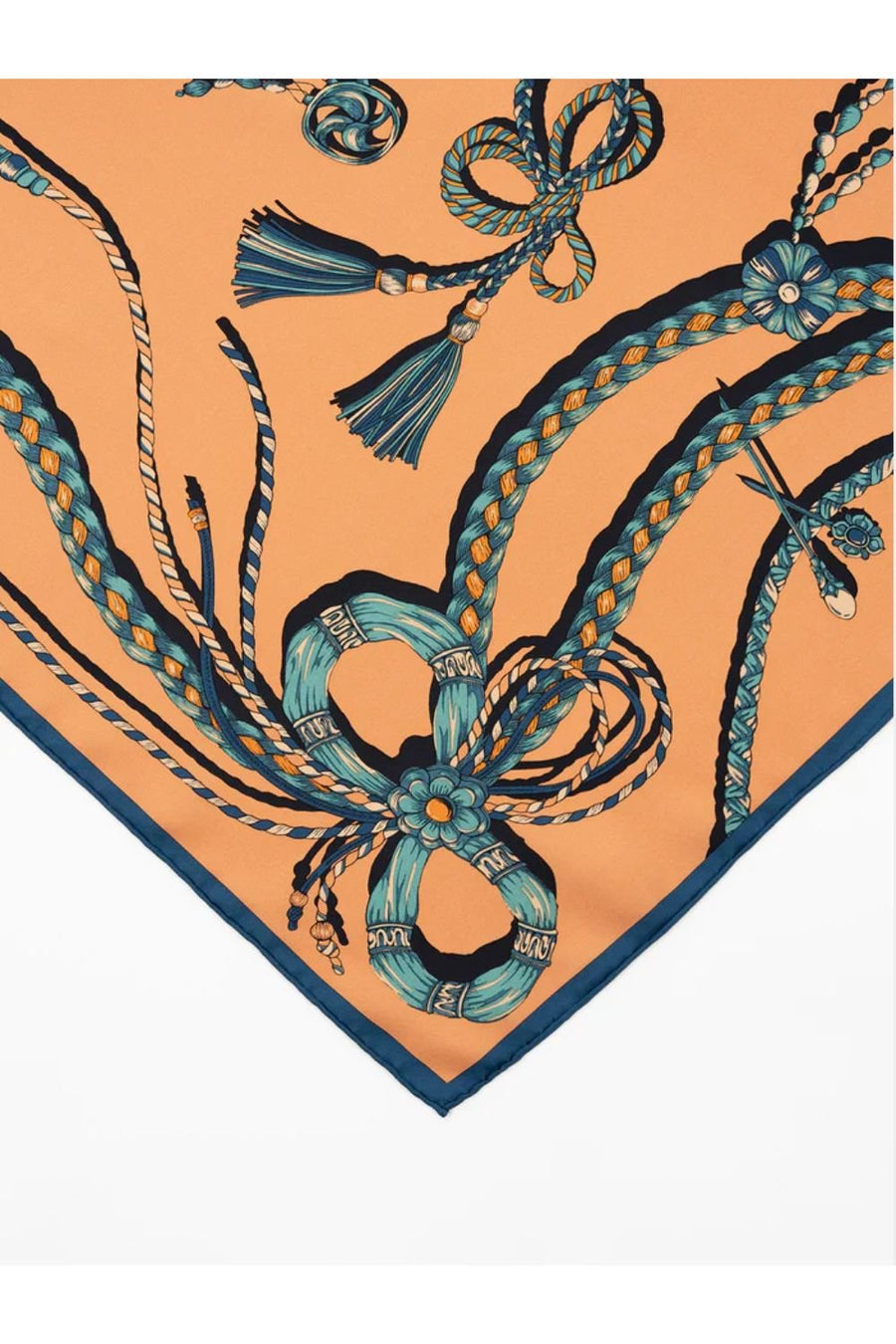 MANIPURI - Obidome Scarf 65 in Orange