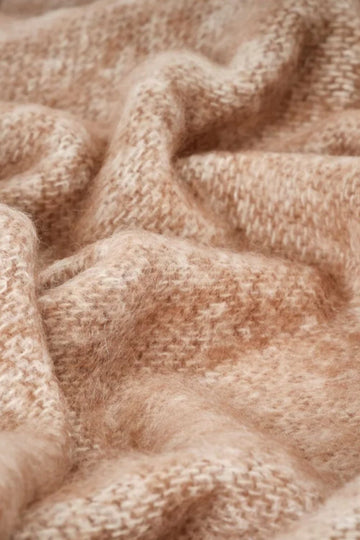 Cushendale Mills - Mooneen Mohair Blanket in Cocoa