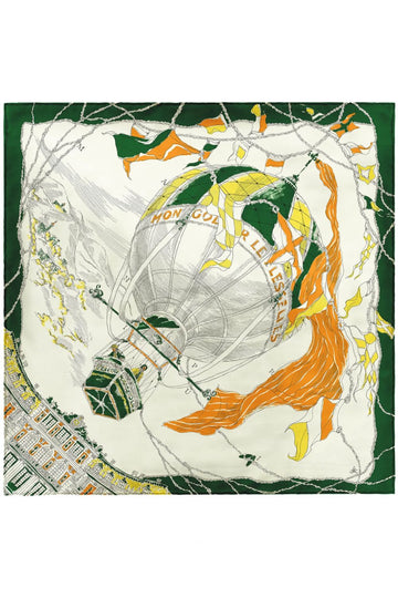 MANIPURI - 88cm Green Balloon Scarf