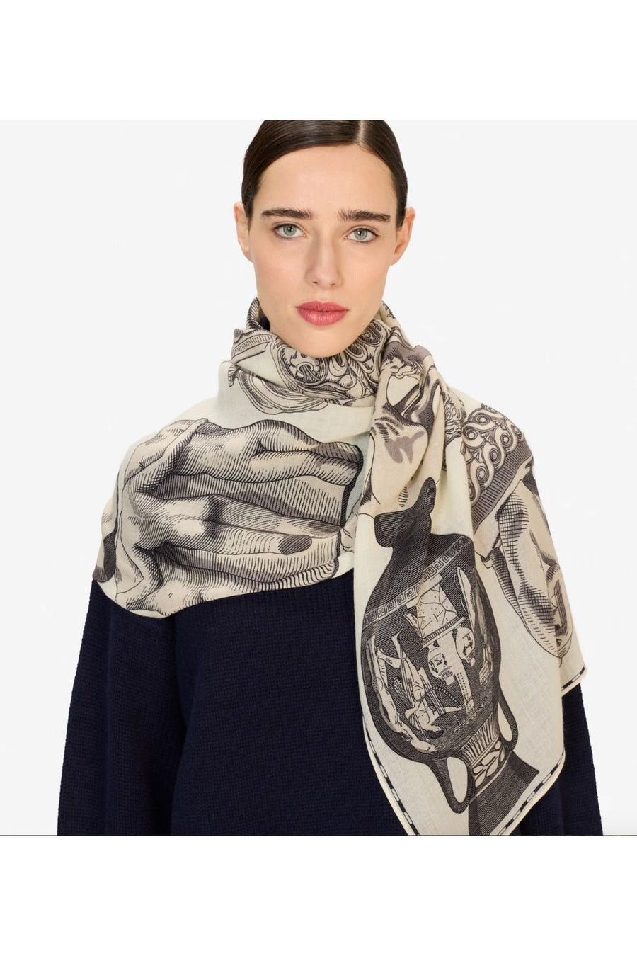 INOUI EDITIONS - 80 Archives Scarf in White