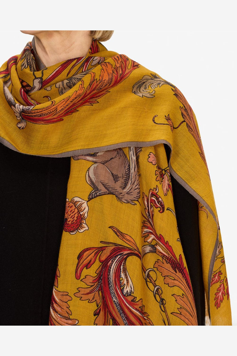 INOUI EDITIONS - 55 Rococo Scarf in Saffron