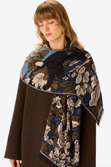 INOUI EDITIONS - 55 Panther Scarf in Denim Blue