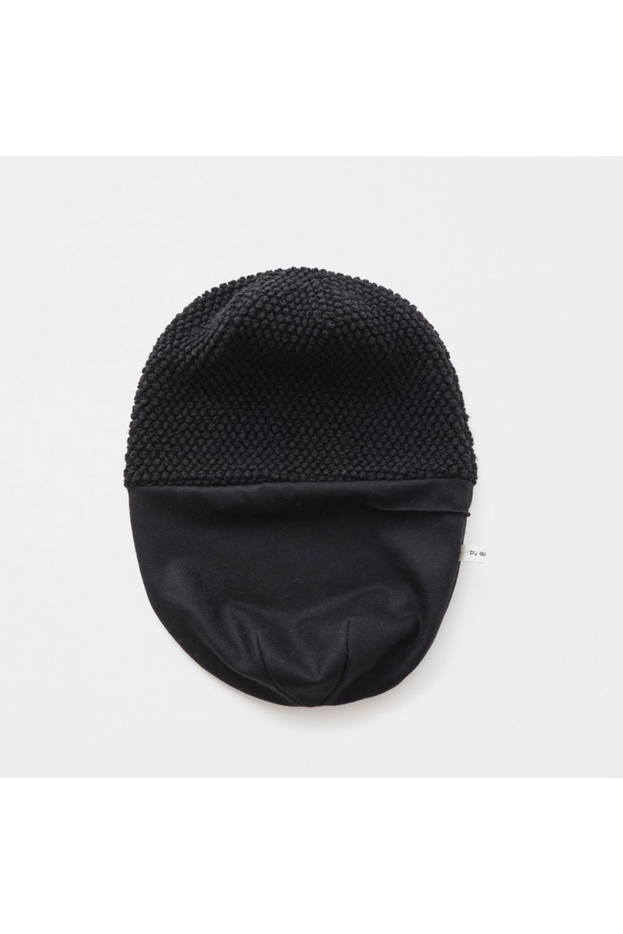 MATURE HA - Reversible Popcorn Beanie in Black