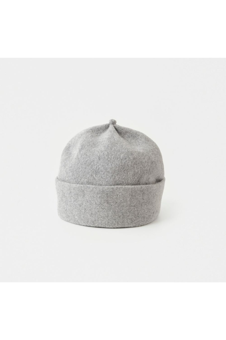 MATURE HA - Felted Cashmere and Lambswool Beanie Hat in Grey