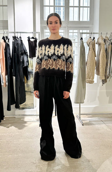 VERONIQUE LEROY - Taffeta Drawstring Pants in CAROB