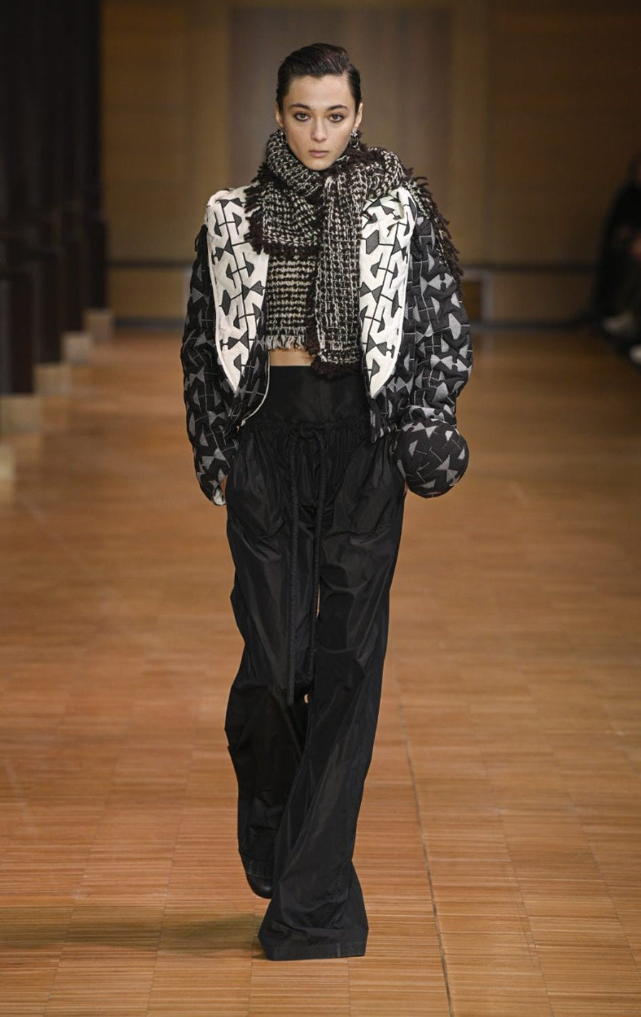 VERONIQUE LEROY - Taffeta Drawstring Pants in CAROB