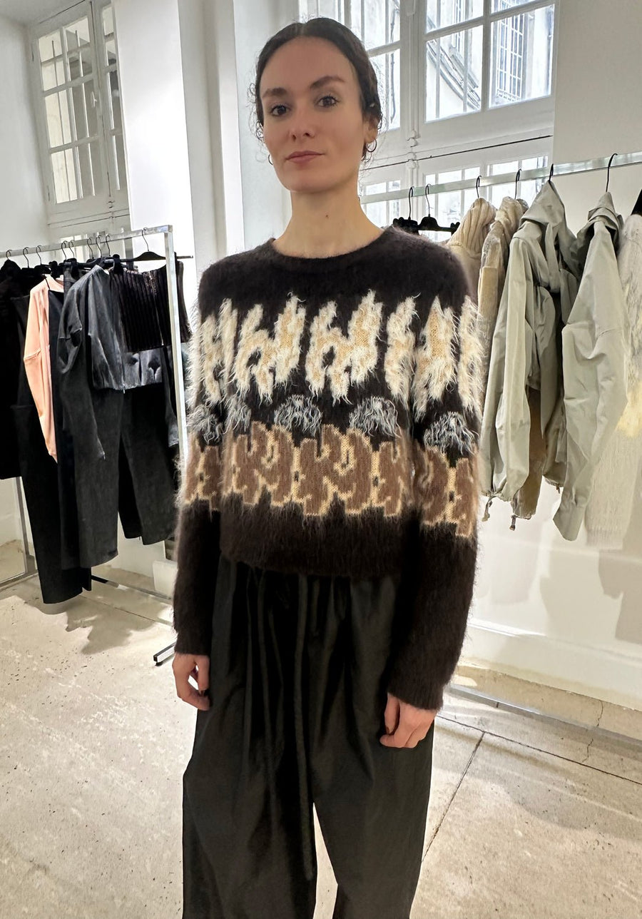 VERONIQUE LEROY - Taffeta Drawstring Pants in CAROB