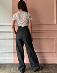 Veronique Leroy - Belted Trousers in Indigo Denim