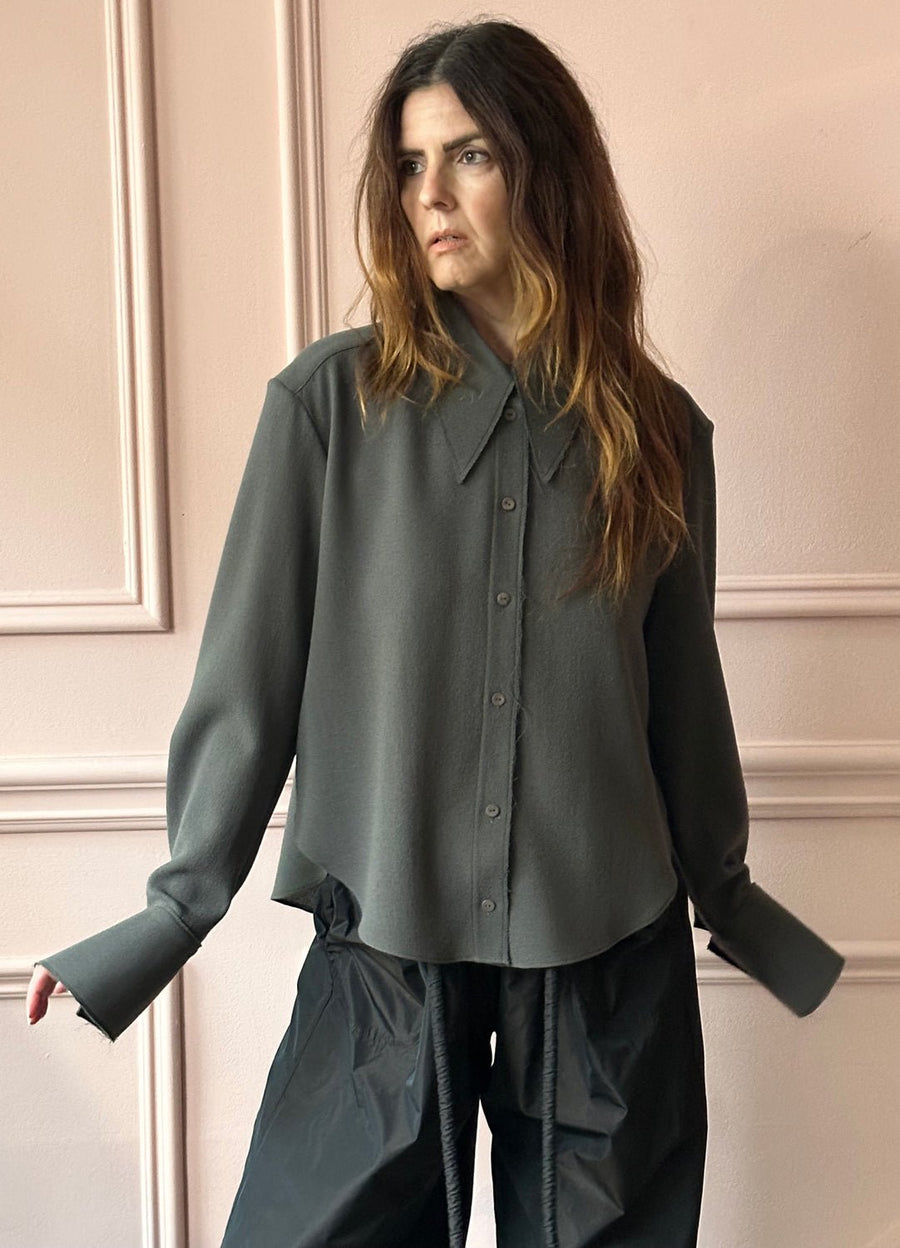 VERONIQUE LEROY -Classic Shirt in Smoke