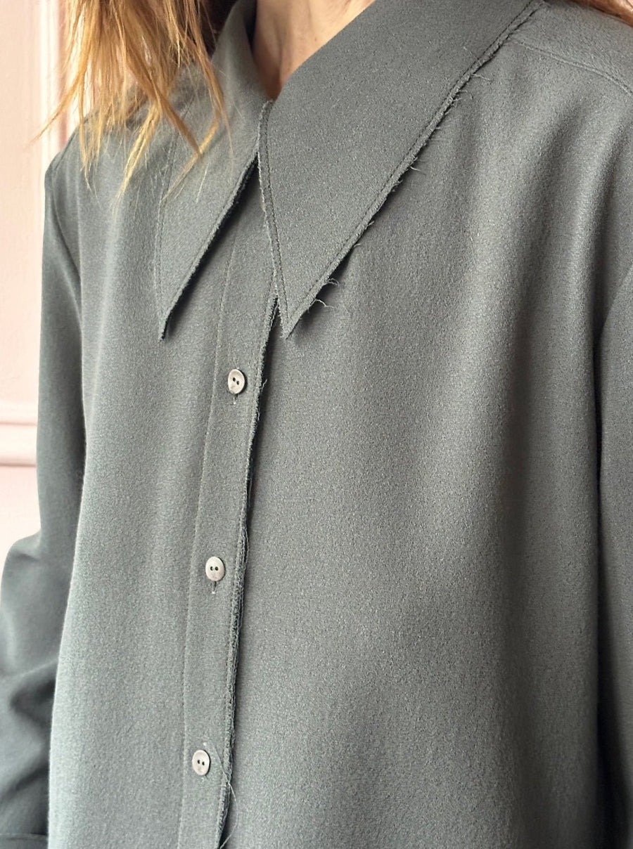 VERONIQUE LEROY -Classic Shirt in Smoke