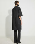 VERONIQUE LEROY - Cotton Poplin Polo Dress in Black