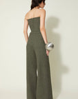 VERONIQUE LEROY - Wide Leg Harris Tweed Pants in Bitume