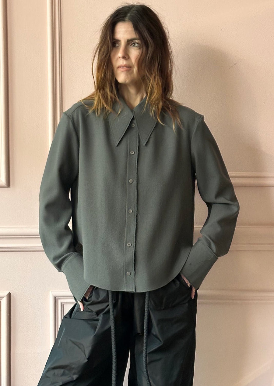 VERONIQUE LEROY -Classic Shirt in Smoke