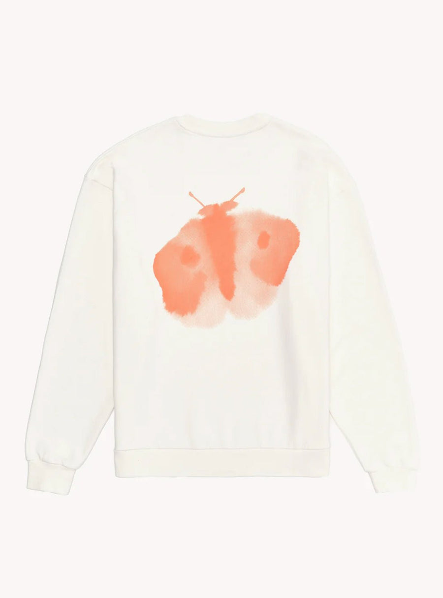 W.I.L.D. A.N.I.M.A.L.S. - Elephant, Butterfly Sweatshirt in Natural