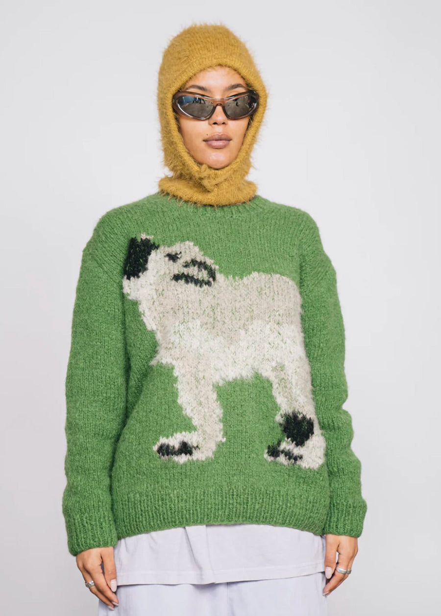 W.I.L.D. A.N.I.M.A.L.S. - Wolf, Dog Sweater in Green