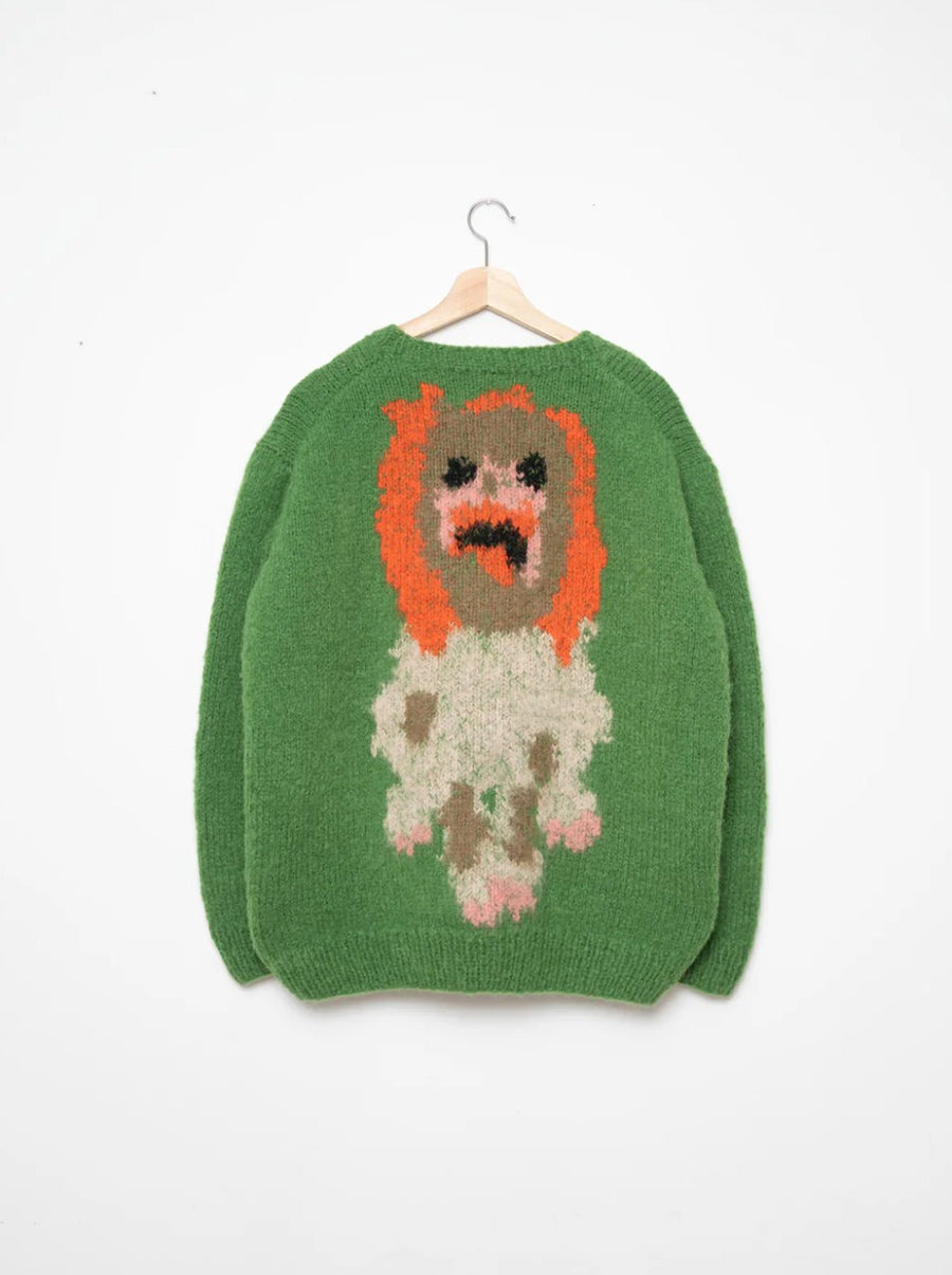W.I.L.D. A.N.I.M.A.L.S. - Wolf, Dog Sweater in Green