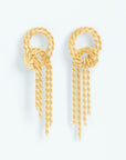 Wouters & Hendrix - Half Hitch Knot Earrings in Gold