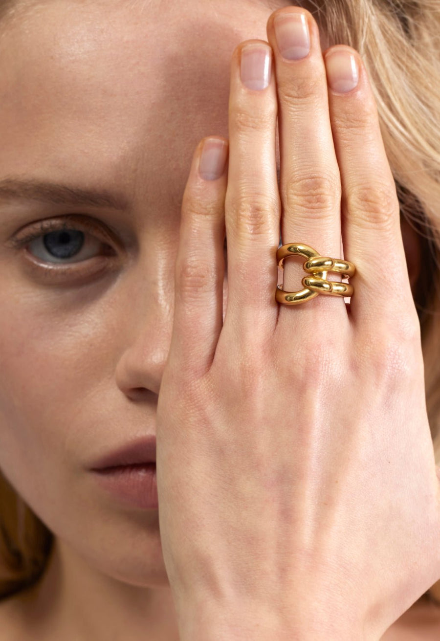 Wouters & Hendrix -Mariner's Lock Ring in Gold